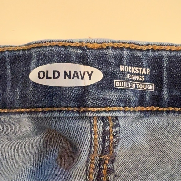 𝅺one of a kind Old Navy Rockstar Sashiko Jeans custom - Picture 9 of 16
